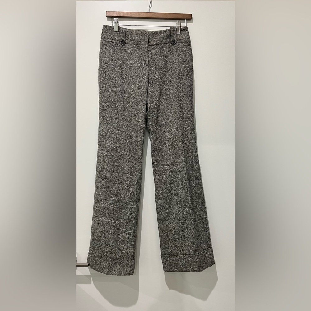 STUNNING Ann Taylor Loft Gray Wide-Leg Trousers, Julie Fit, size 0